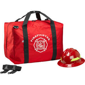 PLSP Large Firefighter Gear Bag, Red