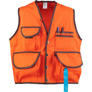 Jim-Gem® “Pro” 10-Pocket Cruiser Vest
<br /><h5>Cotton Army Duck, Hi-Vis Orange or Tan</h5>