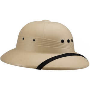 High Density Polyethylene Pith Helmet, Tan