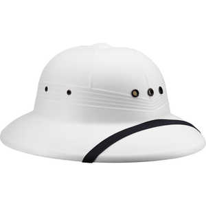 High Density Polyethylene Pith Helmet, White