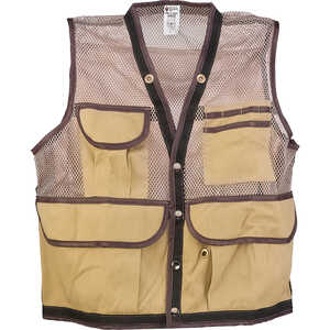 Jim-Gem® 8-Pocket Nylon Mesh Cruiser Vest
<br /><h5>Hi-Vis Orange or Tan</h5>