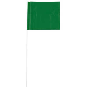 Blackburn PVC Stake Flags, 4” x 5” x 24”, Green, Bundle of 100