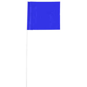 Blackburn PVC Stake Flags, 4” x 5” x 24”, Blue, Bundle of 100