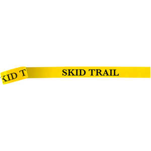 Presco Vinyl Flagging, “SKID TRAIL”, Yellow Glo