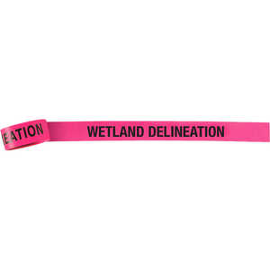 Presco Vinyl Flagging, “WETLAND DELINEATION”, Pink Glo