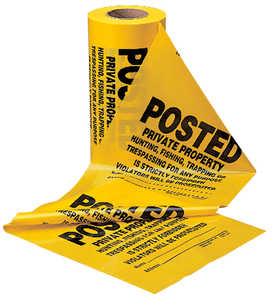 “POSTED Private Property” Signs, Roll of 200