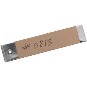 Aluminum Tags with Cardboard Backing without Wire, 3/4˝ x 3-1/2˝, Box of 500