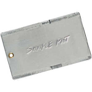 3” x 5”, Double-Faced Aluminum Tags, Box of 50