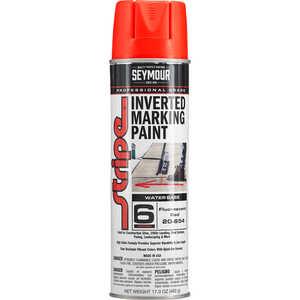 Seymour Stripe Water-Based Inverted Tip Marker, 17 fl. oz., Fluorescent Red