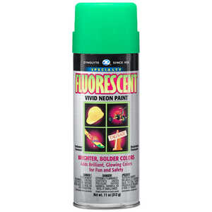 Zynolyte Lead-Free Fluorescent Glo Spray Paint, Green