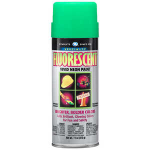 Zynolyte Lead-Free Fluorescent Glo Spray Paint, Green