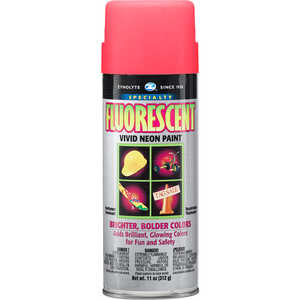 Zynolyte Lead-Free Fluorescent Glo Spray Paint, Hot Pink