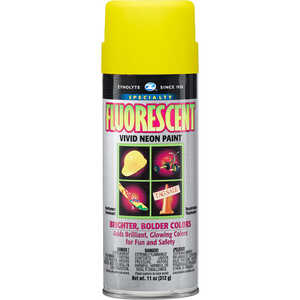 Zynolyte Lead-Free Fluorescent Glo Spray Paint, Lemon Yellow