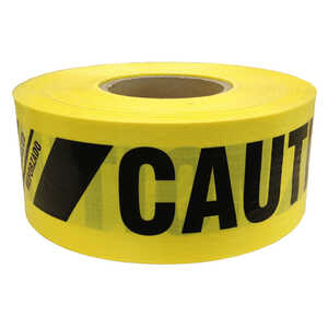 Presco Reinforced Barricade Tape, CAUTION / CUIDADO – 3˝ x 500´