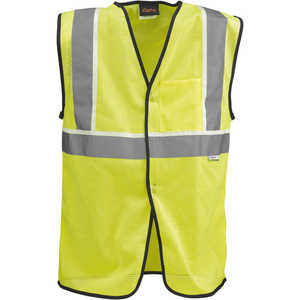 Alpha Workwear Class 2 Classic Vest, XXX-Large, 55˝-58˝ Chest, Lime Green