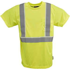 Alpha Workwear Class 2 Birds Eye T-Shirt, XX-Large, 48˝-51˝ Chest