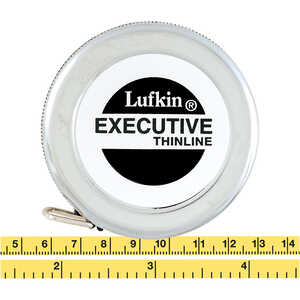 Lufkin Spring Rewind Executive Thinline Diameter Tape Model W606 PM