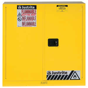 Justrite Sure-Grip EX 30-Gallon Capacity Flammable Safety Cabinet