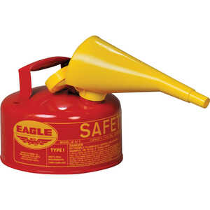 Eagle Type I Safety Can, Red (Gasoline), 1-Gallon