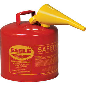 Eagle Type I Safety Can, Red (Gasoline), 5-Gallon