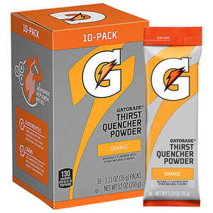 Gatorade Powder Packs, Orange, Pack of 10
