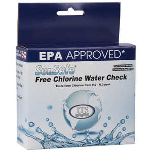 Free Chlorine Water Check Test Strips, 0-6 ppm, Bottle of 50