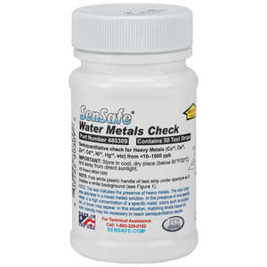 Heavy Metals Test Strips, <10-1000 ppb, Bottle of 50