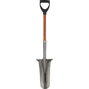 Forestry Suppliers Tile Spade Planting Shovel, Fiberglass with D-grip, 42” L
