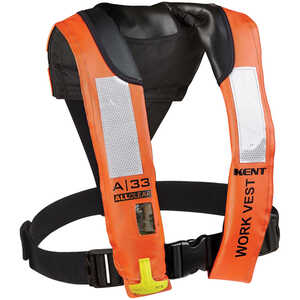 Kent Type V A-33 All Clear Inflatable Work Vest, Universal Size