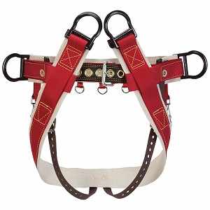 Weaver Arborist® 4-Dee Single Thick Cotton Saddle with Heavy Duty Coated Webbing Leg Straps<br /><h5>Four dees offer several positioning options and add extra stability.</h5>