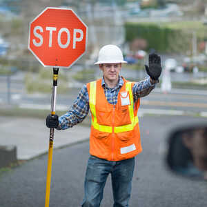 Jameson 2-Sided Stop/Slow Traffic Control Paddle