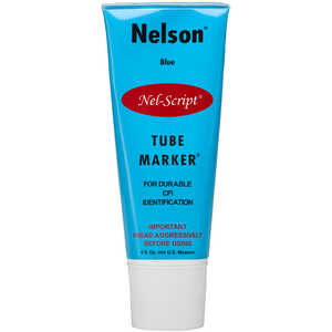Nelson Nel-Script Marking Paint, 6 oz. Tube, Blue