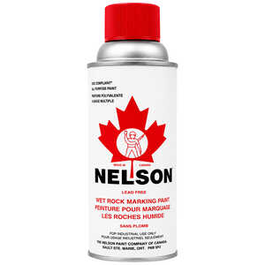 Nelson Wet Rock Aerosol Marking Paint, 12 oz. Red