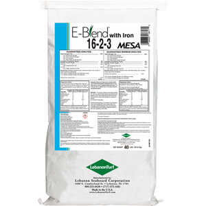 LebanonTurf E-Blend with Iron Fertilizer 16-2-3, 40 lb. Bag