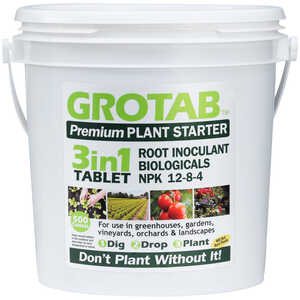 Grotab 3in1 Premium Plant Starter, 500 Tablet Bucket