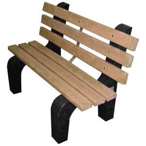Traditional Park Bench, 4’L, Cedar