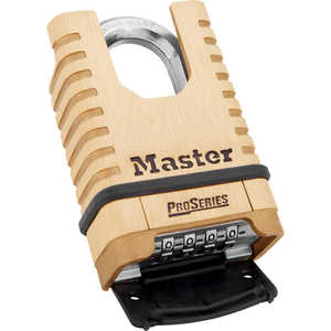Master Lock Combination Shrouded Padlock, 3/8” x 1-1/16” x 15/16” Shackle