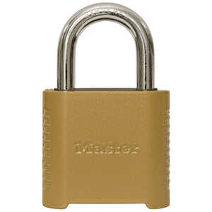 Master Lock Set Your Own Combination Padlock, 5/16” x 1” x 1” Shackle