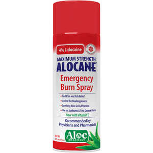 Alocane Max Antiseptic Emergency Burn Spray, 3.5 oz. Spray