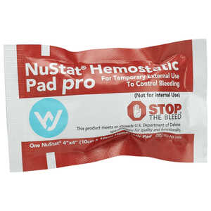 NuStat Hemostatic Gauze Pad, 4˝ x 4˝