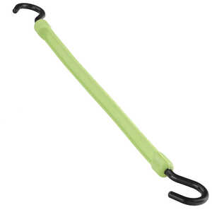 The Better Bungee Poly Strap with Nylon Hooks, 18˝, Lime