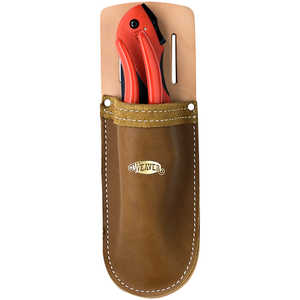 Weaver Arborist Leather Folding Saw Pouch with Pruner Pouch