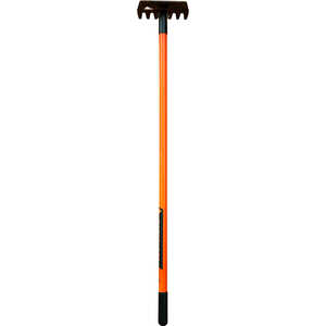 BackSlope Tools Clyde Jr. Fiberglass Handle Rake, 42˝