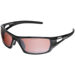Delta Plus Impact 400 Series Safety Sunglasses, Black Frame, Mirror Blue Blocker HC Lens