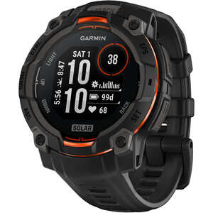 Garmin Instinct 3-45mm Solar GPS Watch, Black with Black Band