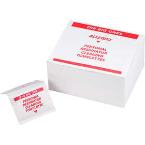 Allegro Respirator Cleaning Pads, Box of 50