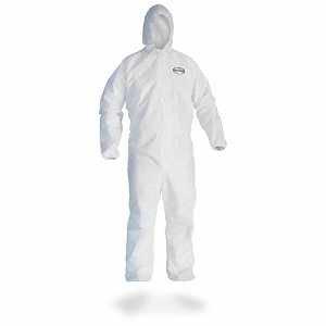 KleenGuard A30 Breathable Splash & Particle Protection Coveralls<br /><h5>With elastic wrists, ankles, and hood.</h5>