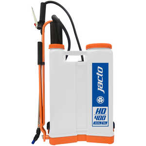 Jacto Model HD400 Backpack Sprayer, 4-Gallon, White Tank