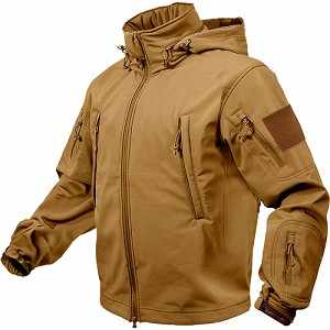 Special Ops Tactical Soft Shell Jacket, XXL (49-53), Coyote Brown