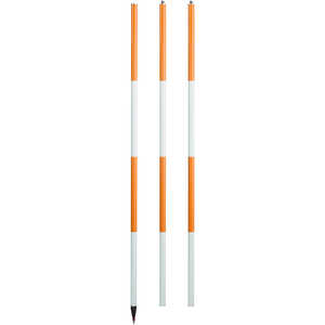 Sokkia Range Pole with Point, 12 ft., Three 4´ Sections